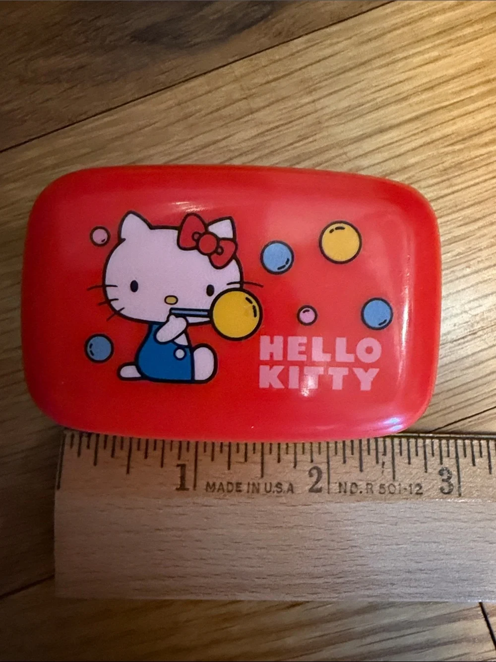Vintage 1976 Hello Kitty Sanrio Japan Soap Case w/ Original Wrapped Soap